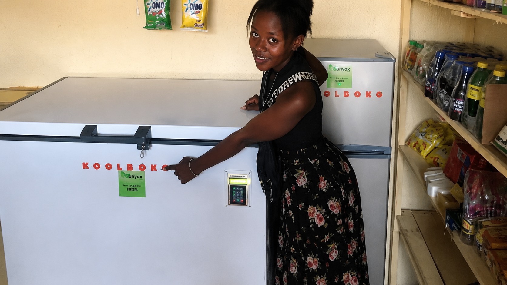 Solar fridge and freezer for a local retailer